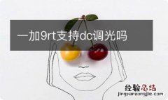 一加9rt支持dc调光吗