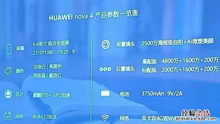 华为nova4是什么处理器
