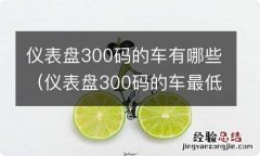 仪表盘300码的车最低多少钱 仪表盘300码的车有哪些