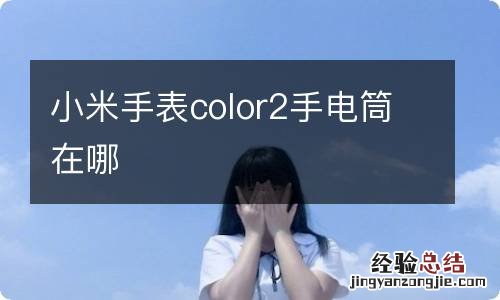 小米手表color2手电筒在哪