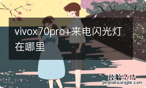 vivox70pro+来电闪光灯在哪里