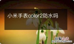 小米手表color2防水吗