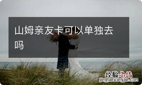 山姆亲友卡可以单独去吗