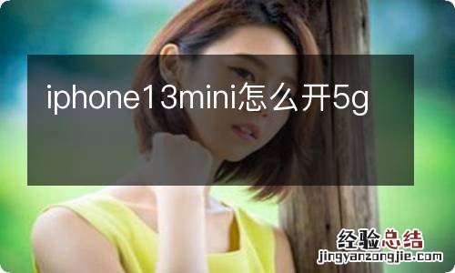 iphone13mini怎么开5g