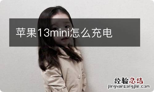 苹果13mini怎么充电