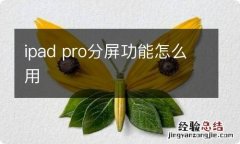 ipad pro分屏功能怎么用