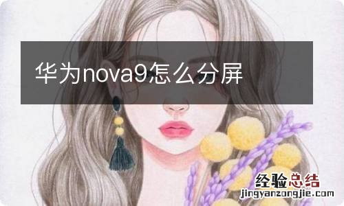 华为nova9怎么分屏