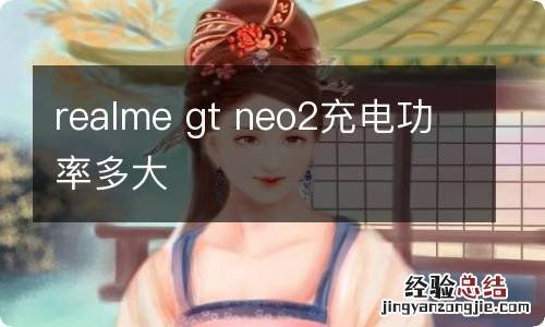 realme gt neo2充电功率多大