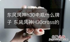 东风风神h30电瓶什么牌子 东风风神H30cross的电瓶