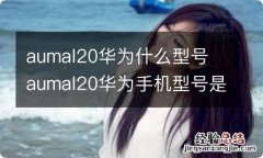 aumal20华为什么型号 aumal20华为手机型号是什么