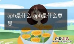 aph是什么 aph是什么意思