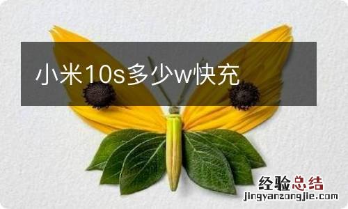 小米10s多少w快充