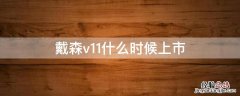 戴森v11哪一年出的 戴森v11什么时候上市