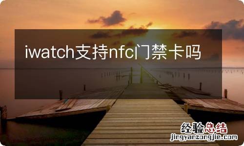 iwatch支持nfc门禁卡吗