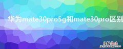 华为mate30pro5g和mate30pro区别 华为mate30pro与mate30pro5G的区别