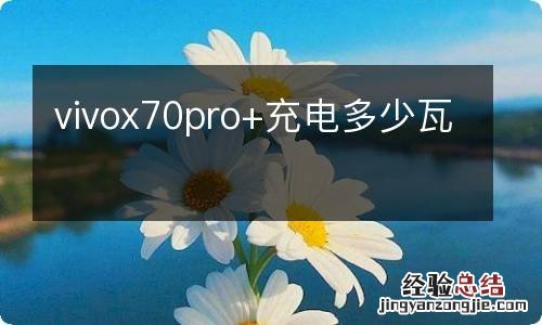 vivox70pro+充电多少瓦