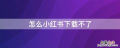 怎么小红书下载不了 小红书怎么了 为什么下载不下来