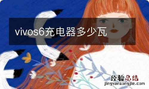 vivos6充电器多少瓦
