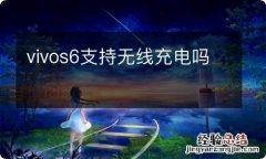 vivos6支持无线充电吗