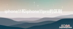 iPhone11和iPhone11pro的区别 iphone11和iphone11pro的区别知乎