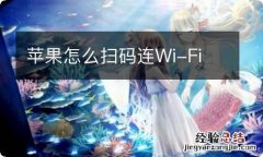 苹果怎么扫码连Wi-Fi