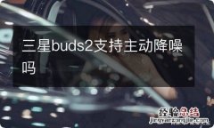 三星buds2支持主动降噪吗