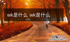 wk是什么 wk是什么