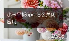 小米平板5pro怎么关闭应用