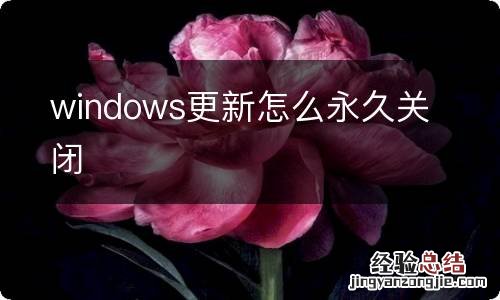 windows更新怎么永久关闭