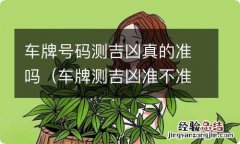 车牌测吉凶准不准 车牌号码测吉凶真的准吗