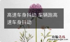 高速车身抖动 车辆跑高速车身抖动