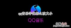 qq音乐字体怎么改大小