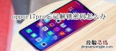 oppor17pro忘记解锁密码怎么办