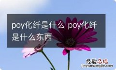 poy化纤是什么 poy化纤是什么东西