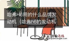 哈弗h6的发动机是什么牌子 哈弗H6用的什么品牌发动机