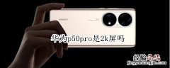 华为p50pro是2k屏吗