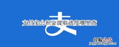 支付宝公积金提取进度哪里查