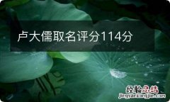 卢大儒取名评分114分