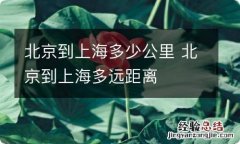 北京到上海多少公里 北京到上海多远距离