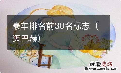 迈巴赫 豪车排名前30名标志