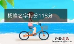 杨峰名字打分118分