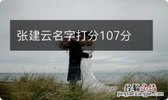 张建云名字打分107分