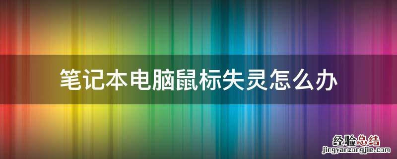 笔记本电脑鼠标失灵怎么办