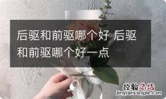 后驱和前驱哪个好 后驱和前驱哪个好一点