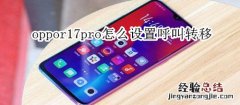 oppor17pro怎么设置呼叫转移