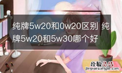 纯牌5w20和0w20区别 纯牌5w20和5w30哪个好