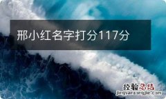 邢小红名字打分117分