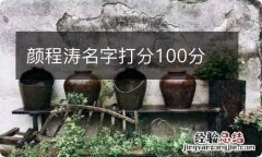 颜程涛名字打分100分