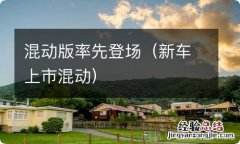 新车上市混动 混动版率先登场