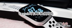 iwatch可以单独使用吗